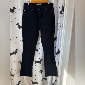 Stylish Black Mid Rise Bootcut Pants